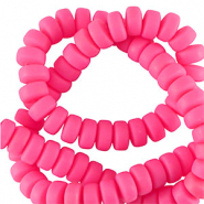 Polymer Perlen Rondell 7mm Bright pink