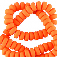 Polymer Perlen Rondell 7mm Orange