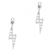 Stainless Steel - Rostfrei Stahl Anhänger Blitz Silver