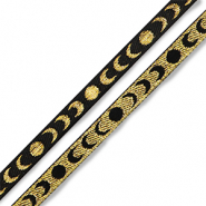 Schmuckband mit Text moons Black-gold