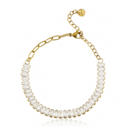 Armb&auml;nder aus Stainless Steel - Rostfreiem Stahl Gold-crystal