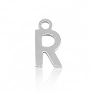 Stainless Steel - Rostfrei Stahl Anh&auml;nger Initial R Silver