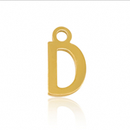 Stainless Steel - Rostfrei Stahl Anh&auml;nger Initial D Gold