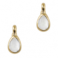 Anh&auml;nger Kristallglas Tropfen Crystal-gold