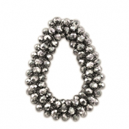 Top Facett Anhänger Tropfen Silver