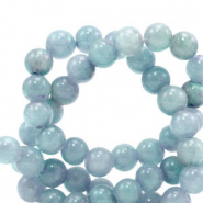 6mm Naturstein Perlen FTransparent ice blue