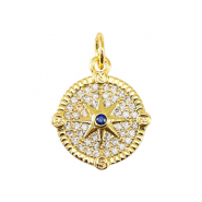 Brass TQ Metall Anh&auml;nger Stern Gold