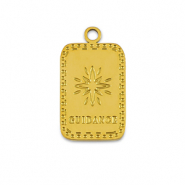 Stainless Steel - Rostfrei Stahl Anh&auml;nger La Luna 'Guidance' Gold