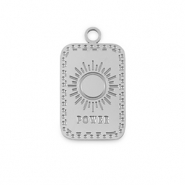 Stainless Steel - Rostfrei Stahl Anh&auml;nger La Luna 'Power' Silver