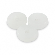 Natursteinperlen Marmor und Calcit Rondell 6mm White