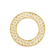 Stainless Steel - Rostfrei Stahl Anhänger Bohemian 31mm Gold