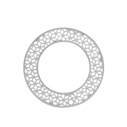 Stainless Steel - Rostfrei Stahl Anhänger Bohemian 31mm Silver