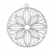 Stainless Steel - Rostfrei Stahl Anhänger Bohemian 30mm Silver