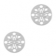 Stainless Steel - Rostfrei Stahl Anhänger Zwischenstück Bohemian 14mm Silver