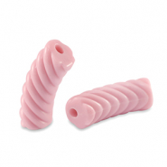 Tube Acrylperlen Twisted Light rose