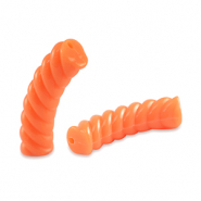 Tube Acrylperlen Twisted Orange
