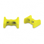 Tile beads Yellow