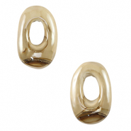 DQ Griechische Keramik Perlen Oval Greige