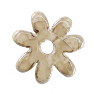 DQ Griechische Keramik Perlen Blume Greige