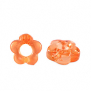Acryl Perlen Blume Transparent orange