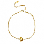 Armbänder aus Stainless Steel - Rostfreiem Stahl Herz Gold