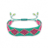 Armb&auml;nder Turquoise green-pink