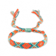 Armb&auml;nder Soft turquoise blue-neon orange