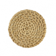 Rattan Anh&auml;nger 50mm Natural beige