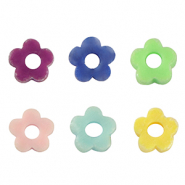 Katsuki Perlen Blume 4mm Multicolour-pearl shine coating