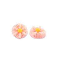 Resin Perlen Blume 8mm Peach