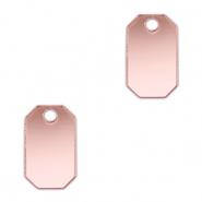 Statement-Anh&auml;nger Achteck Metallic light pink