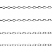 Stainless Steel - Rostfrei Stahl Schmuckzubeh&ouml;r Ankerkette Gliederkette Silver