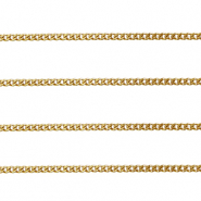 Stainless Steel - Rostfrei Stahl Schmuckzubeh&ouml;r Gliederkette Gourmet Gold