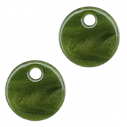 Resin Anh&auml;nger 12mm Moss green