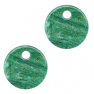 Resin Anh&auml;nger 12mm Multicolor green