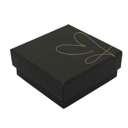 Schmuck-(Geschenk)-Box Herz Black