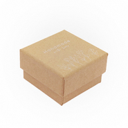 Schmuck-(Geschenk)-Box "handmade with love" Flowers Brown