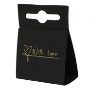 Schmuck Karten "with love" Black