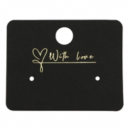 Schmuck Karten "with love" Black