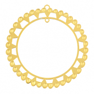 Stainless Steel - Rostfrei Stahl Anh&auml;nger Bohemian 48mm Gold