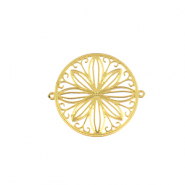 Stainless Steel - Rostfrei Stahl Anhänger Bohemian Zwischenstück 20mm Gold