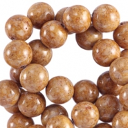 Natursteinperlen Naturstein Perlen 4mm