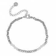 Armbänder aus Stainless Steel - Rostfreiem Stahl Silver-white
