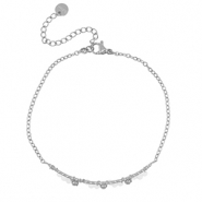 Armbänder aus Stainless Steel - Rostfreiem Stahl Silver-white