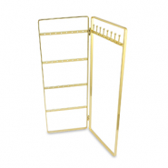 Schmuckdisplay f&uuml;r Ohrringe und Ketten Gold