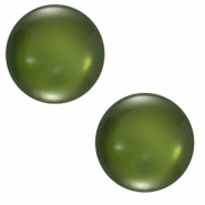 12 mm classic Cabochon Polaris Elements Lucido Moss green