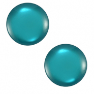 12 mm classic Cabochon Polaris Elements Lucido Teal green