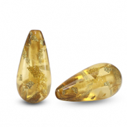 Polaris Elements Perlen tropfenform Tiffany Walnut brown