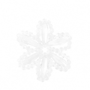 Top Facett Perlen Anhänger Blume Transparent