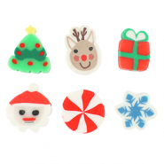 Polymer Perlen Weihnachten Multicolour